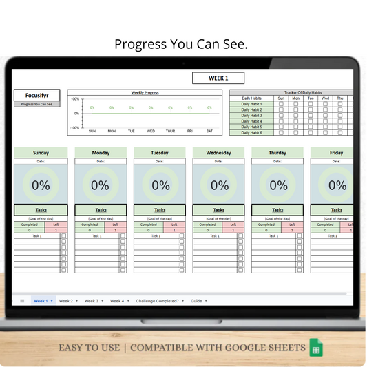 Focusifyr Tracking Sheet™